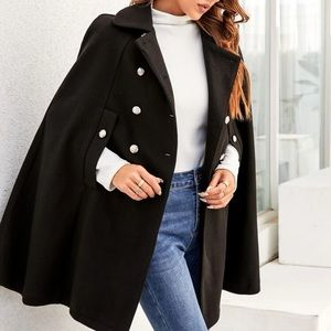 Super cute and elegant woman overcoat cape